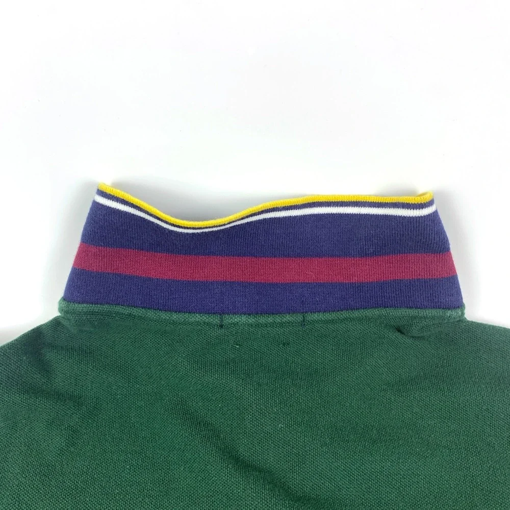 Polo‎ Ralph Lauren S/S Mesh Polo Custom Slim Fit Mens Sz XXL Color Block Navy
